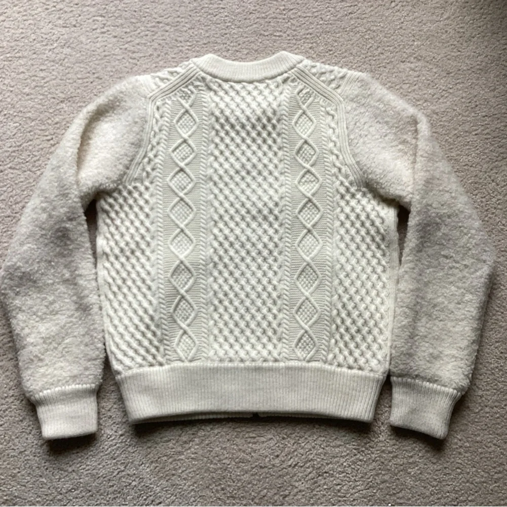 Caslon Cable Zip Up Cardigan XS